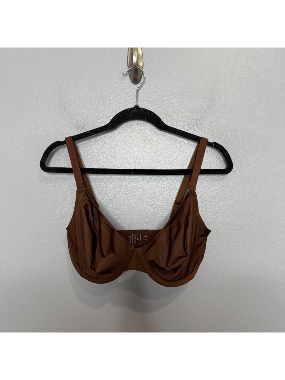 CUUP the triangle bra in chocolate brown size 34H 34 (5D)